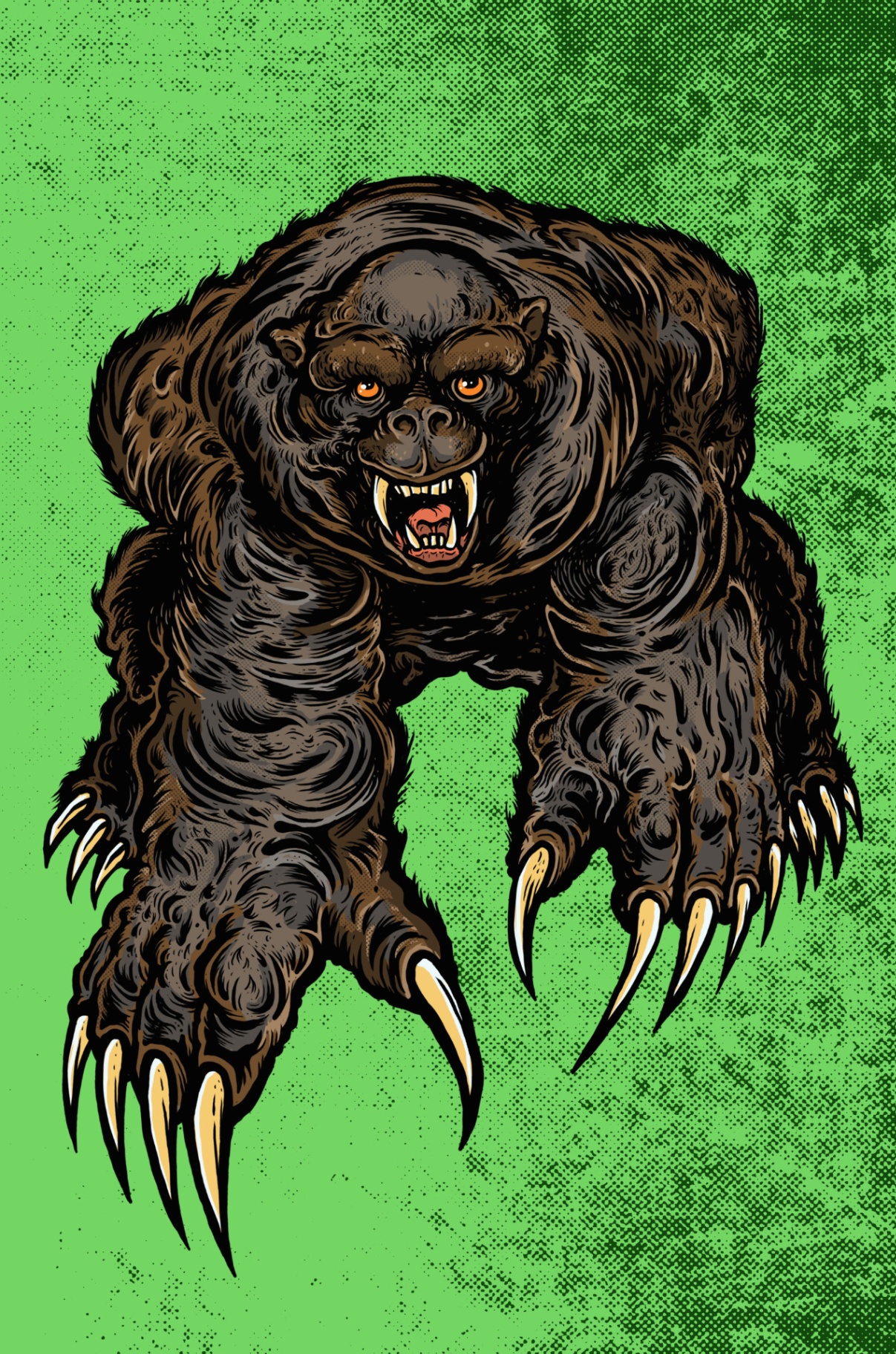 Bearilla - Cryptid Empire - Original Artwork by David J. Hardie