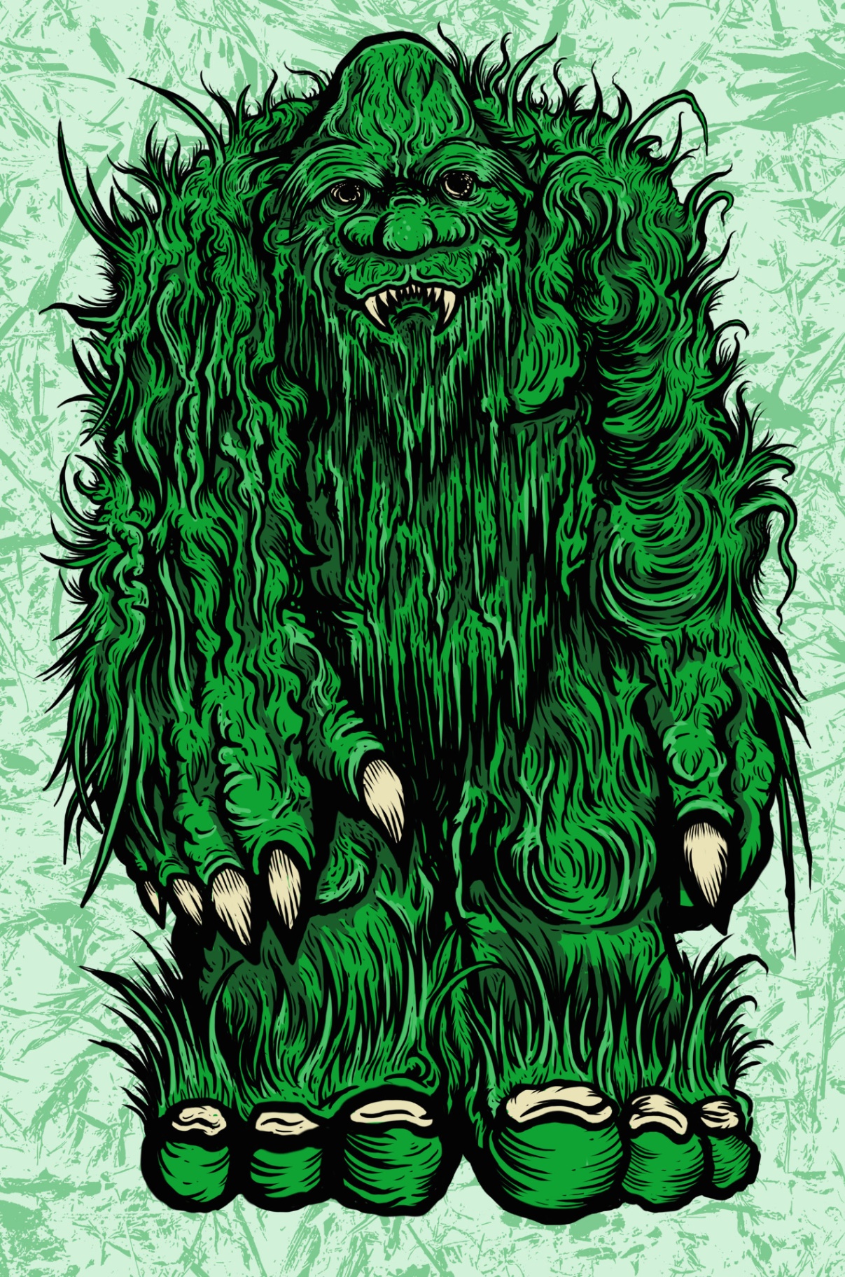Grassman - Cryptid Empire - Original Artwork by David J. Hardie