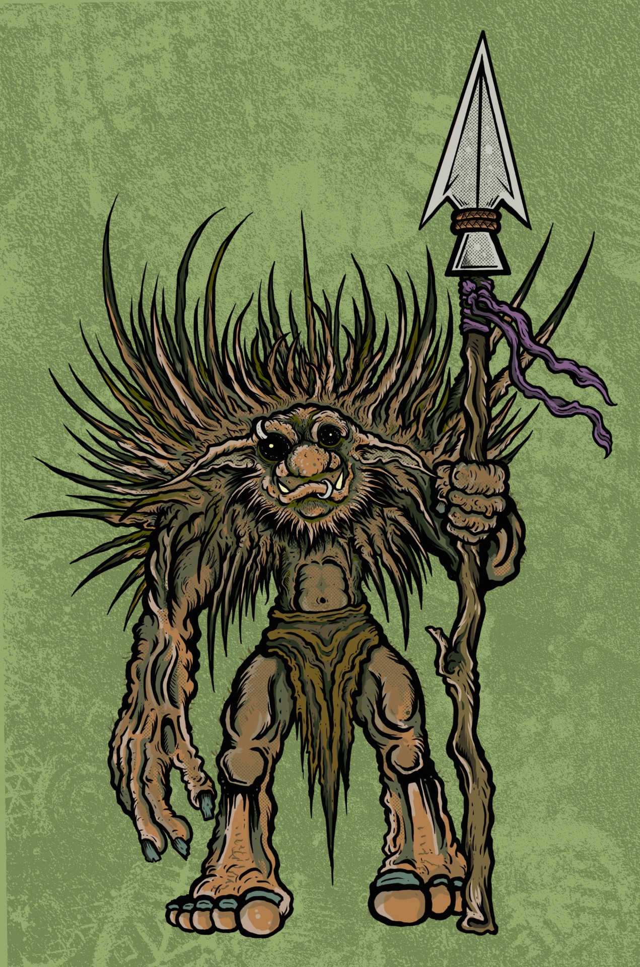 Puckwudgie - Cryptid Empire - Original Artwork by David J. Hardie