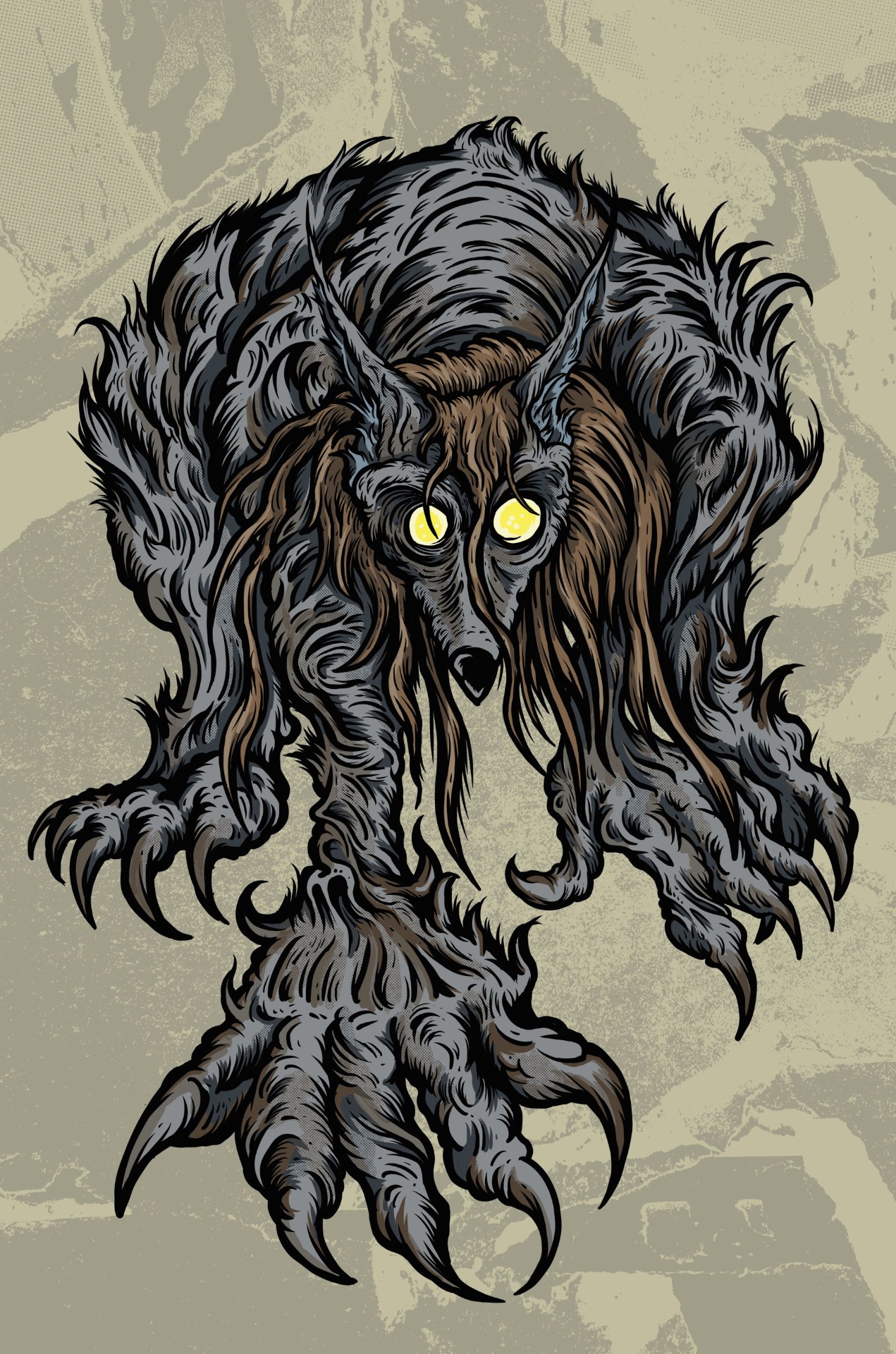 Skinwalker - Cryptid Empire - Original Artwork by David J. Hardie